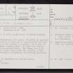 Garrywhin, ND34SW 4, Ordnance Survey index card, page number 1, Recto