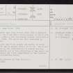 South Yarrows, South, ND34SW 5, Ordnance Survey index card, page number 1, Recto