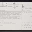 Loch Of Yarrows, ND34SW 51, Ordnance Survey index card, page number 1, Recto