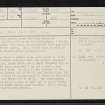Yarrows, ND34SW 54, Ordnance Survey index card, page number 1, Recto