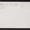 Warehouse, ND34SW 55, Ordnance Survey index card, Recto