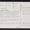 Ackergill, ND35NW 2, Ordnance Survey index card, page number 1, Recto