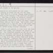 Ackergill Links, ND35NW 9, Ordnance Survey index card, page number 2, Verso