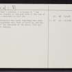 Wick, Temperance Hall Park, ND35SE 9, Ordnance Survey index card, page number 3, Recto