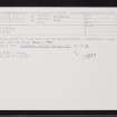 The Sisters, ND35SE 36, Ordnance Survey index card, Recto