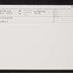 Staxigoe, Harbour, ND35SE 65, Ordnance Survey index card, Recto