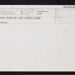 Wick, Newton Road, John O'Groat Laundry, ND35SE 84, Ordnance Survey index card, Recto