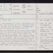 Ness, ND36NE 1, Ordnance Survey index card, page number 1, Recto