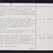 Freswick Links, ND36NE 5, Ordnance Survey index card, page number 2, Verso
