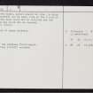 Everley, ND36NE 6, Ordnance Survey index card, page number 2, Verso