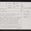 Warth Hill, ND36NE 15, Ordnance Survey index card, page number 1, Recto