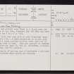 Freswick, Midtown, ND36NE 17, Ordnance Survey index card, page number 1, Recto