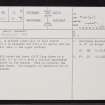 Salt Skerry, ND36NE 22, Ordnance Survey index card, page number 1, Recto