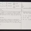 Skirza, ND36NE 23, Ordnance Survey index card, page number 1, Recto