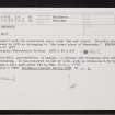 Freswick, ND36NE 36, Ordnance Survey index card, Recto
