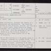Brabstermire, Thomsonsfield, ND36NW 1, Ordnance Survey index card, page number 1, Recto