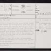 Sgarbach, Auchingill, ND36SE 5, Ordnance Survey index card, page number 1, Recto