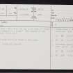 Dias Geo, ND36SE 12, Ordnance Survey index card, page number 1, Recto