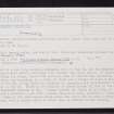 Sgarbach, Auckingill, ND36SE 25, Ordnance Survey index card, page number 1, Recto