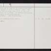 Stroma, Nethertown, ND37NE 7, Ordnance Survey index card, page number 2, Verso