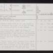 Stroma, Flendie Clett, ND37NE 8, Ordnance Survey index card, page number 1, Recto