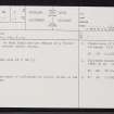 Huna, ND37SE 2, Ordnance Survey index card, page number 1, Recto
