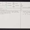 Huna, ND37SE 3, Ordnance Survey index card, page number 1, Recto