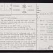 Roberts Haven, ND37SE 4, Ordnance Survey index card, page number 1, Recto