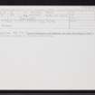 Flotta, Buchanan Battery, ND39SE 10, Ordnance Survey index card, Recto