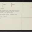 Muckle Skerry, ND47NE 8, Ordnance Survey index card, page number 2, Verso