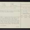 Ramigeo, Muckle Skerry, ND47NE 10, Ordnance Survey index card, page number 1, Recto