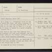 South Ronaldsay, Stews, ND48NE 1, Ordnance Survey index card, page number 1, Recto