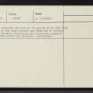 South Ronaldsay, Windwick, ND48NE 8, Ordnance Survey index card, page number 2, Verso