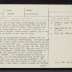South Ronaldsay, Flaws, ND48NE 9, Ordnance Survey index card, page number 1, Recto