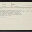 South Ronaldsay, Broll, ND48NE 13, Ordnance Survey index card, Recto