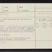 South Ronaldsay, Barswick, ND48NW 9, Ordnance Survey index card, Recto