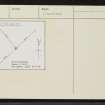 South Ronaldsay, Sandyhill, ND48NW 14, Ordnance Survey index card, Recto