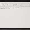 South Ronaldsay, Hoxa, Swartiquoy, ND49SW 11, Ordnance Survey index card, Recto