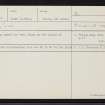 St Kilda, Hirta, NF19NW 10, Ordnance Survey index card, Recto
