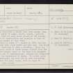 St Kilda, Dun, Na Sgarain, NF19NW 11, Ordnance Survey index card, page number 1, Recto