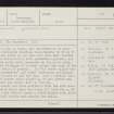 Barra, Eoligarry, Dun Scurrival, NF60NE 3, Ordnance Survey index card, page number 1, Recto
