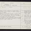 Monach Islands, Ceann Ear, NF66SW 2, Ordnance Survey index card, Recto