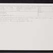 Benbecula, NF75SE 15, Ordnance Survey index card, Recto