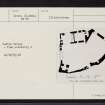 South Uist, Calvay, Castle Calvay, NF81NW 1, Ordnance Survey index card, page number 1, Recto