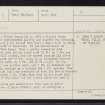 South Uist, Usinish, NF83SW 5, Ordnance Survey index card, page number 1, Recto