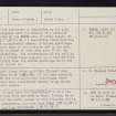 South Uist, Usinish, NF83SW 5, Ordnance Survey index card, page number 2, Verso