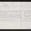 Ronay, NF85NE 10, Ordnance Survey index card, Recto
