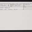 Benbecula, Rossinish, NF85SE 4, Ordnance Survey index card, Recto
