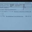 Benbecula, Rossinish, NF85SE 5, Ordnance Survey index card, Recto