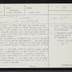 North Uist, Ben Langass, NF86NW 10, Ordnance Survey index card, page number 1, Recto